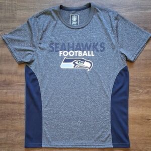 Seattle Seahawks NFL Gray and Blue Men's Shirt, Size L, Like New